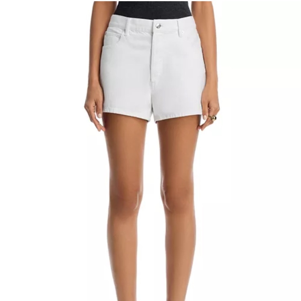 Frame Hang Denim White Shorts, Size 30.